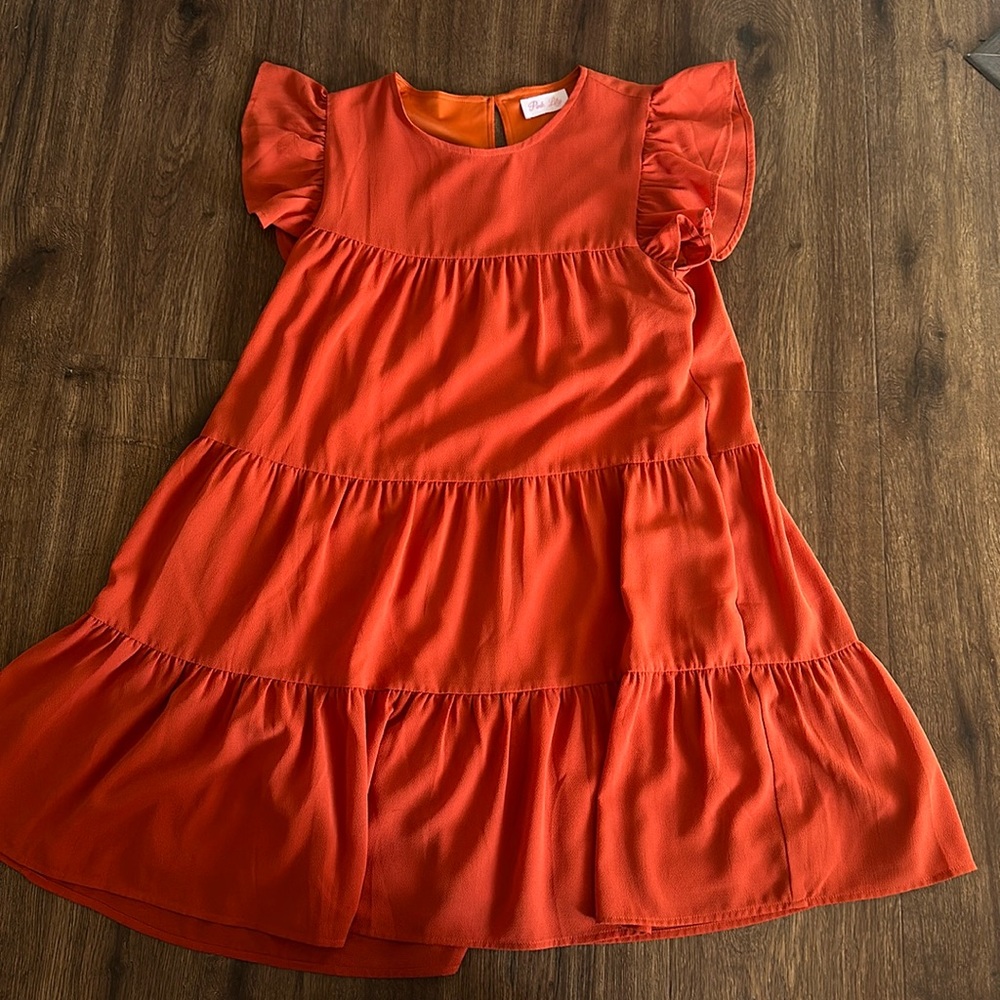 Pink Lily Orange Mini Dress